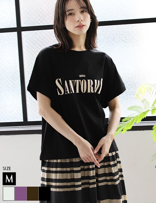 箔プリントルーズTシャツ(25-0471)【メール便】