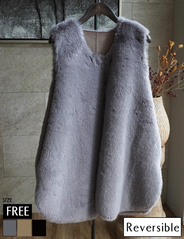 リバーシブルフェイクムートンジレ(415-47878)