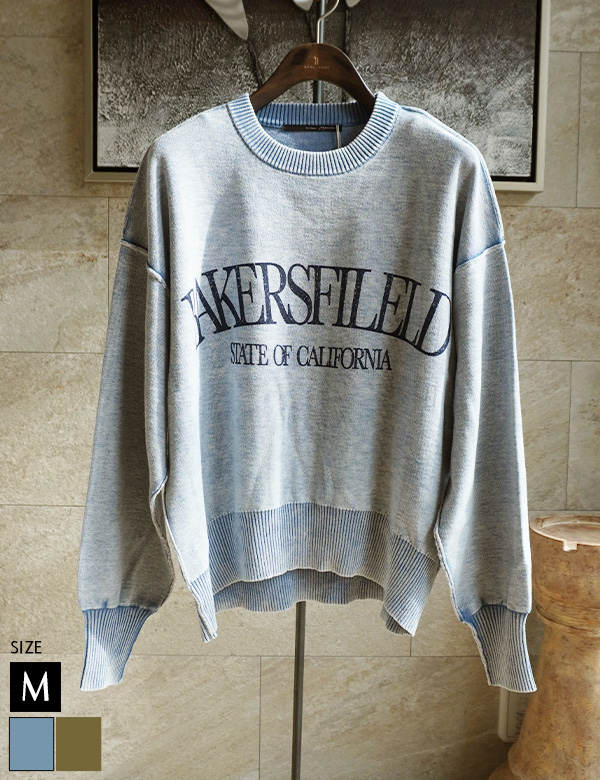 ウォッシュ加工ロゴトップス(39-0379)