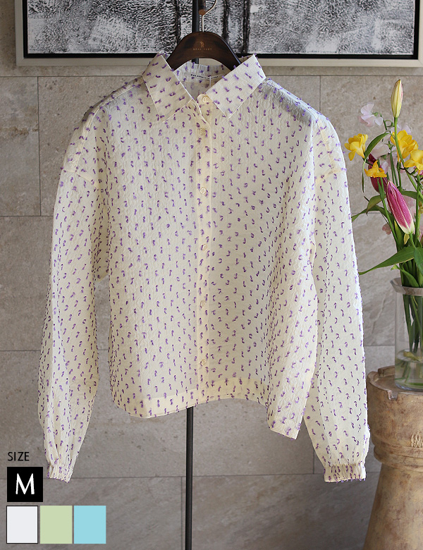 ドットドビーワイドシャツ(21-0161)