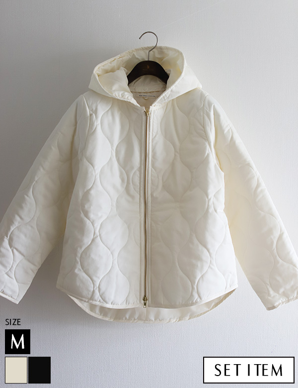 キルティングベスト付コート(22-0120)