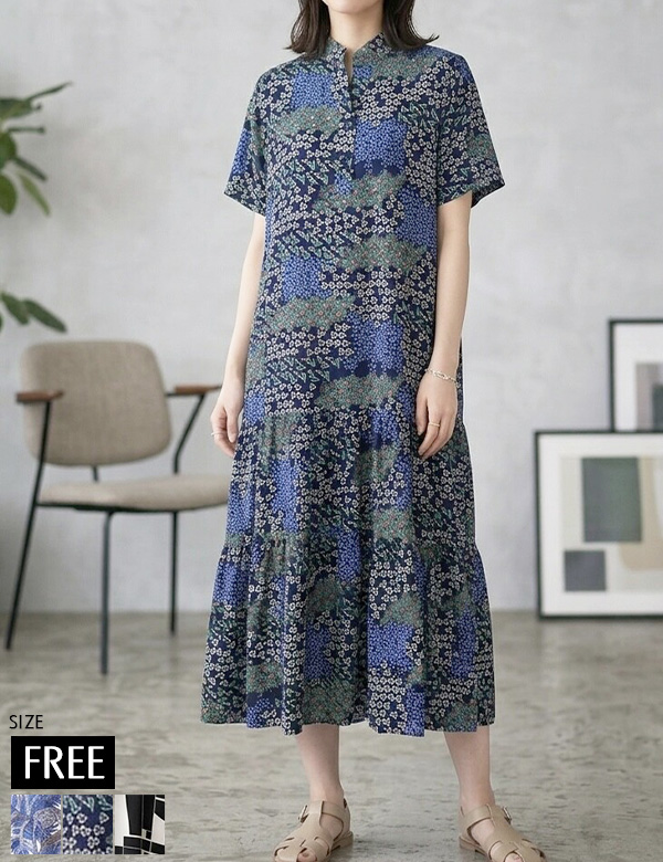 プリントデザインワンピース（76044）