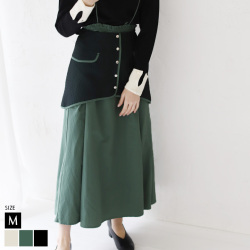 2wayキルトジャガードフレアスカート(51602P)