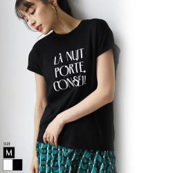 パールロゴプリントTシャツ(31732W)【メール便】