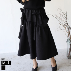 サイドリボンふくれスカート(3346)