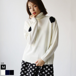 ハートジャガードオフタートルニット(D8118)