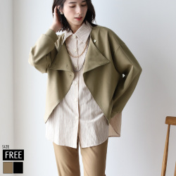 ジャケットドッキングシャツトップス(KY-4050)