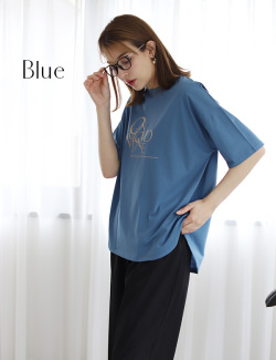 ドライタッチロゴプリントTシャツ(980-21104)【メール便】