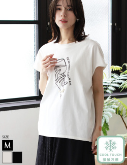 ハンドワインプリントパールTシャツ(32150Y)