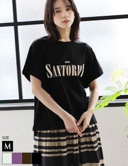 箔プリントルーズTシャツ(25-0471)【メール便】