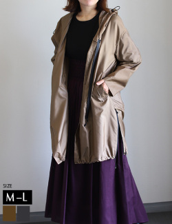 ウォッシャブルサイドZIPライトコート(133402)