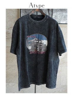 ヴィンテージプリントビッグTシャツ(KY-25053)