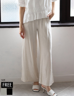 コットンリネンワイドパンツ(KY-25051)