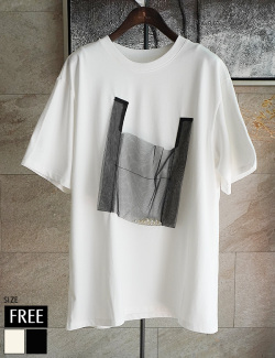 チュールバッグ×パールデザインTシャツ(KY-35119)