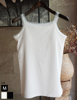 シアーストラップカップ付きキャミソール(980-23134)