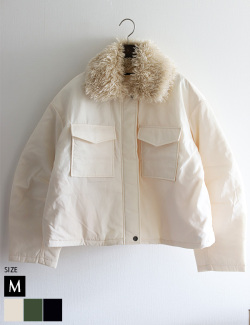 プードルボアカラー中綿ブルゾン(42-0196)