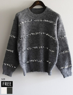 スパンコールニット(KY-5663)