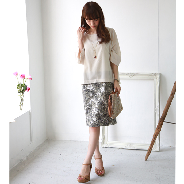 Cynical 南国プリントドッキングワンピース 512