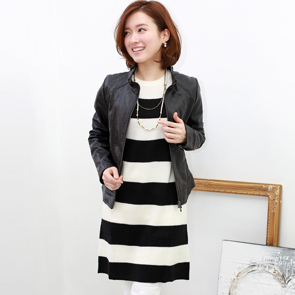 特別価格 Vingtrois ボーダーニットワンピース 148