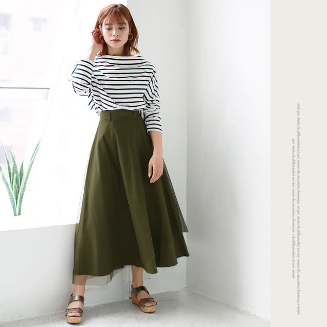 ボトムス 9 She Mo Shelly ポケットベルト付きチュールスカート 19 S S