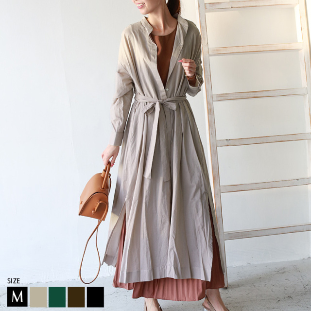 Clocheウォッシャブルシャツワンピース 012 Clocheウォッシャブルシャツワンピース 012