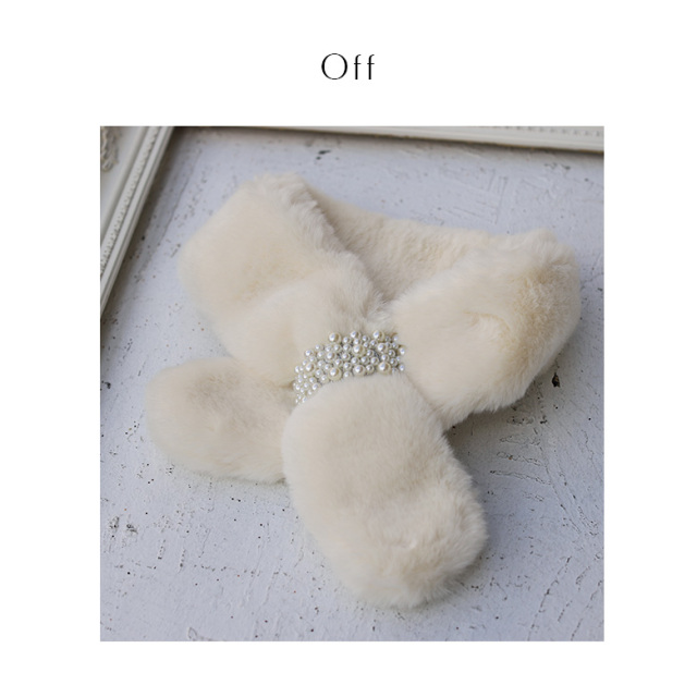 楽天市場】【大感謝祭！50％OFF】ティペット ファーティペット