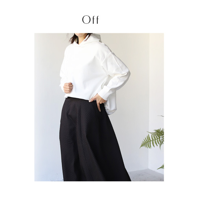 異素材切り替えスウェットパーカー(523244)