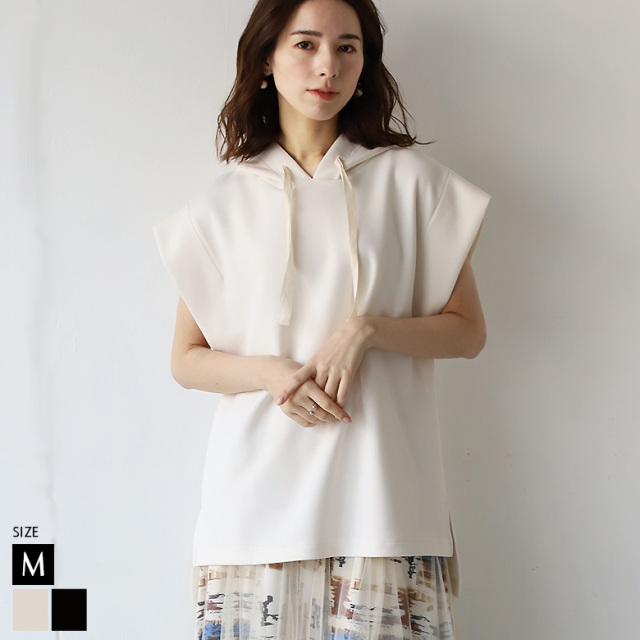 24SS 美品✨ビアズリー うしろぷっくりダンボール コート ベージュ サイズ0 XSサイズあり【IRMA/イルマ】フロントジッパー/ ノースリーブ