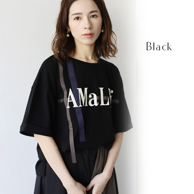 クリスチャン ラクロア　リボンTシャツ新品・未使用　タグ付き グログランリボンロゴTシャツ(70030-4104)
