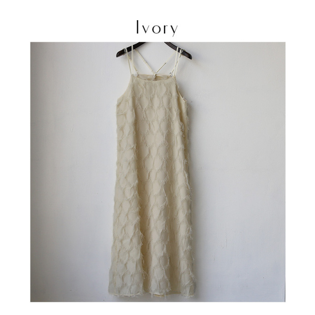 フェザージャガードキャミワンピース armonia.フェザージャガードキャミワンピース / Green Parks