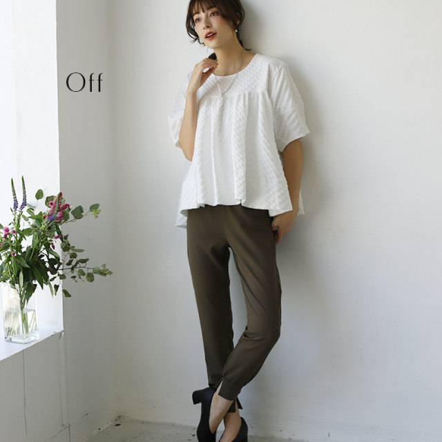 ふくれランタンスリーブブラウス(3343)