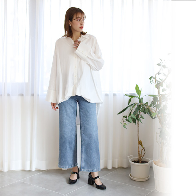 2wayバルーンビッグシルエットシャツ(11-0142) 