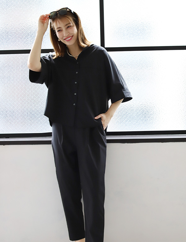 接触冷感ドルマンスリーブブラウス(WLN4829) 