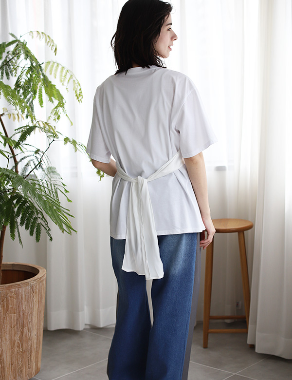 ビスチェ風サテンドッキングトップス(KY-4287)