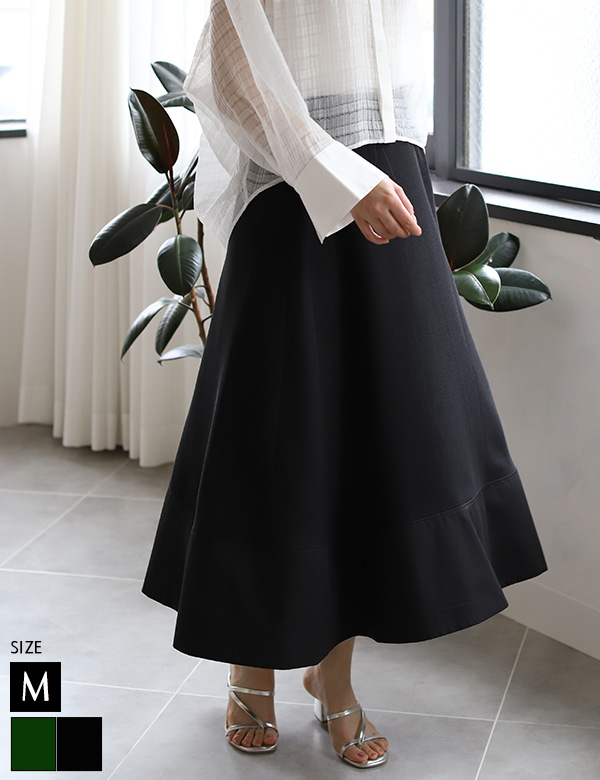 メッシュフレアロングスカート(F42116HW) 