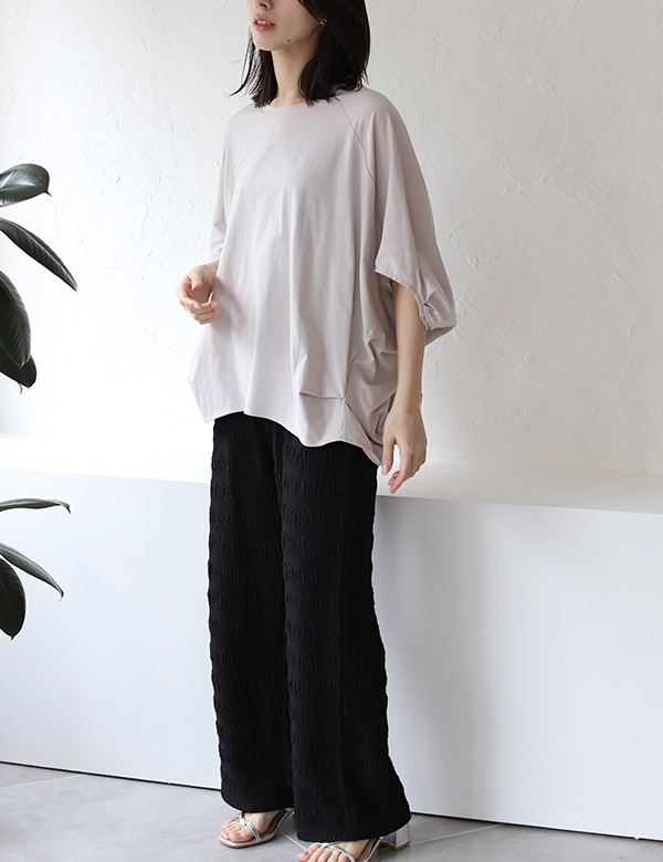 接触冷感デザインタックTシャツ(15-0545)
