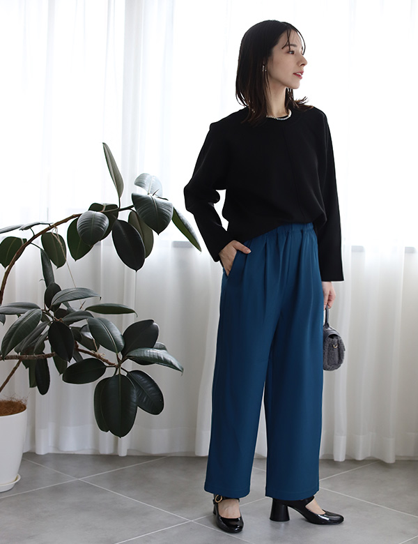 24AW ATTACHMENT ポリエステル ストレッチリブ ラウンジパンツ 24AW ATTACHMENT ポリエステル ストレッチリブ ラウンジパンツ