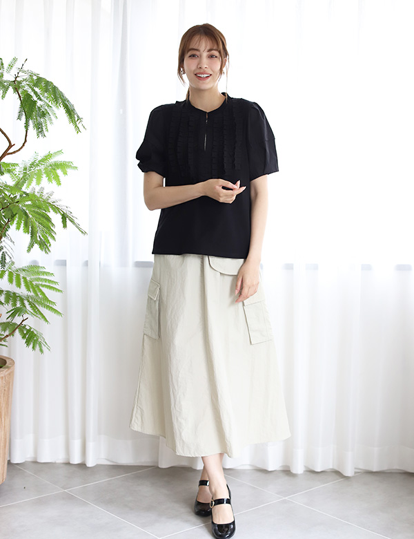 プリーツプリーズPLEATS PLEASE 水墨画プリントプリーツタンク