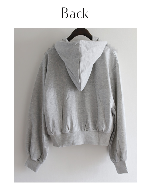 チュールフリルZIPパーカー(33-2101)