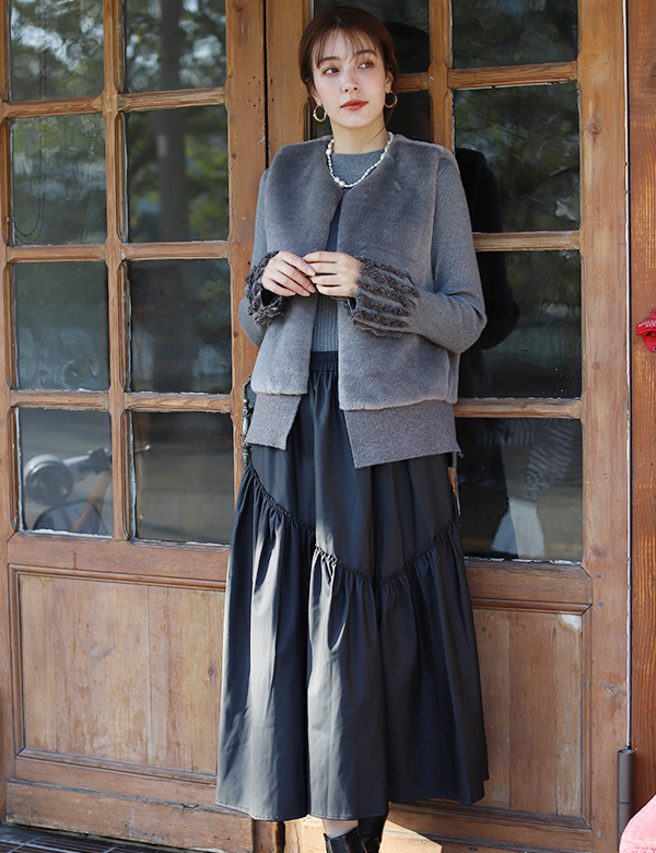 ファーニットベスト(KY-5579)