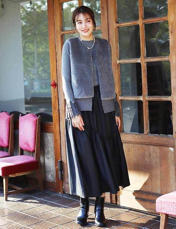 ファーニットベスト(KY-5579)