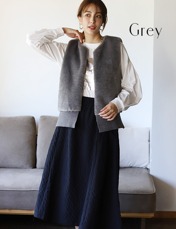 ファーニットベスト(KY-5579)