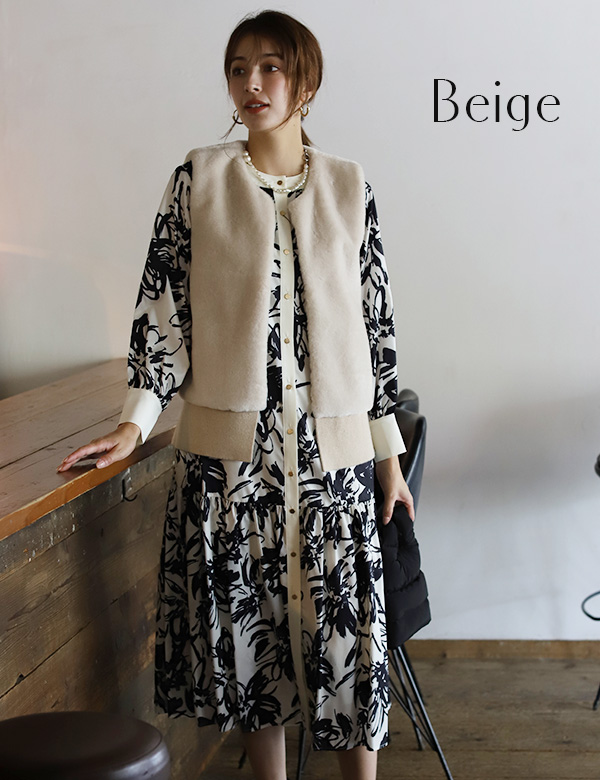 ファーニットベスト(KY-5579)