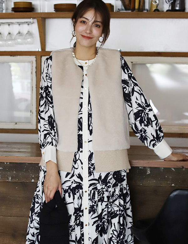 ファーニットベスト(KY-5579)