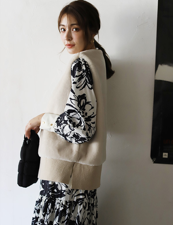 ファーニットベスト(KY-5579)