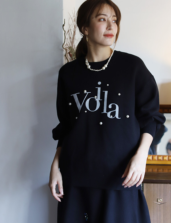 パールロゴニットトップス(52243L)