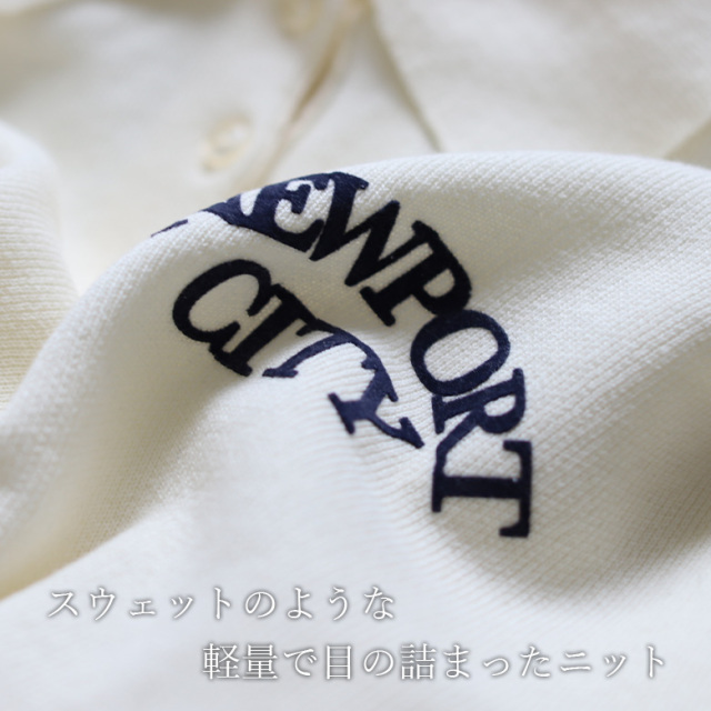 スウェットライクロゴ入り襟付きプルオーバー(39-0436)