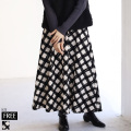 フロッキーチェックジャガードスカート(R593207)