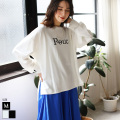 フロッキーロゴプリントロングTシャツ(980-21001)