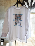 モノクロフォトプリントロングTシャツ(25-0558)